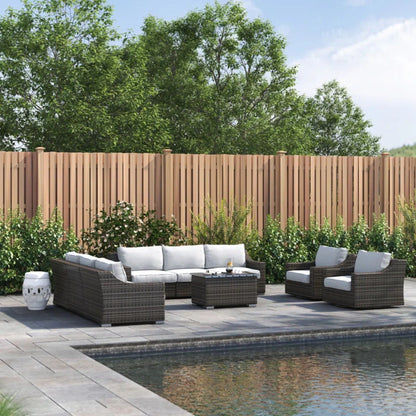 Durable Aluminum Wicker Sofa and Cushions
