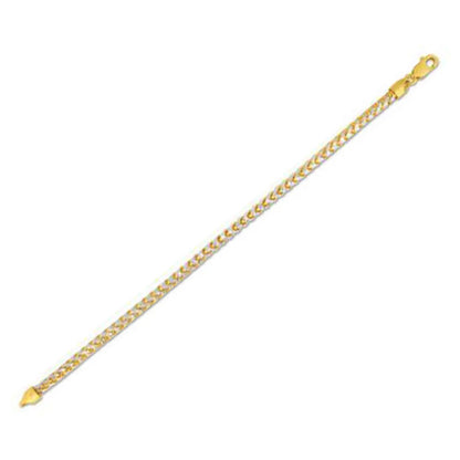 14k Yellow Gold Round Pave Franco Chain by Bids.com, 4.00 mm necklace on Tampa Home & Garden Store