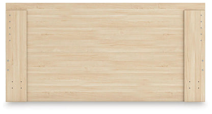 Onita panel platform bed by Unique Piece Furniture, light natural wood storage bed frame on Tampa Home & Garden Store