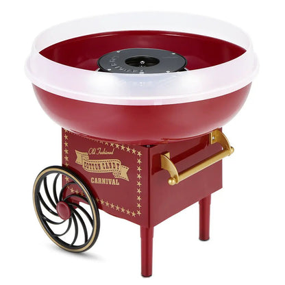 Cotton candy machine FLIPSTYLEZLLC red carnival-style unit with white rim bowl on Tampa Home & Garden Store