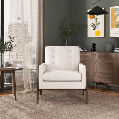 Cole Solid Wood Lounge Chair Mid Century Modern