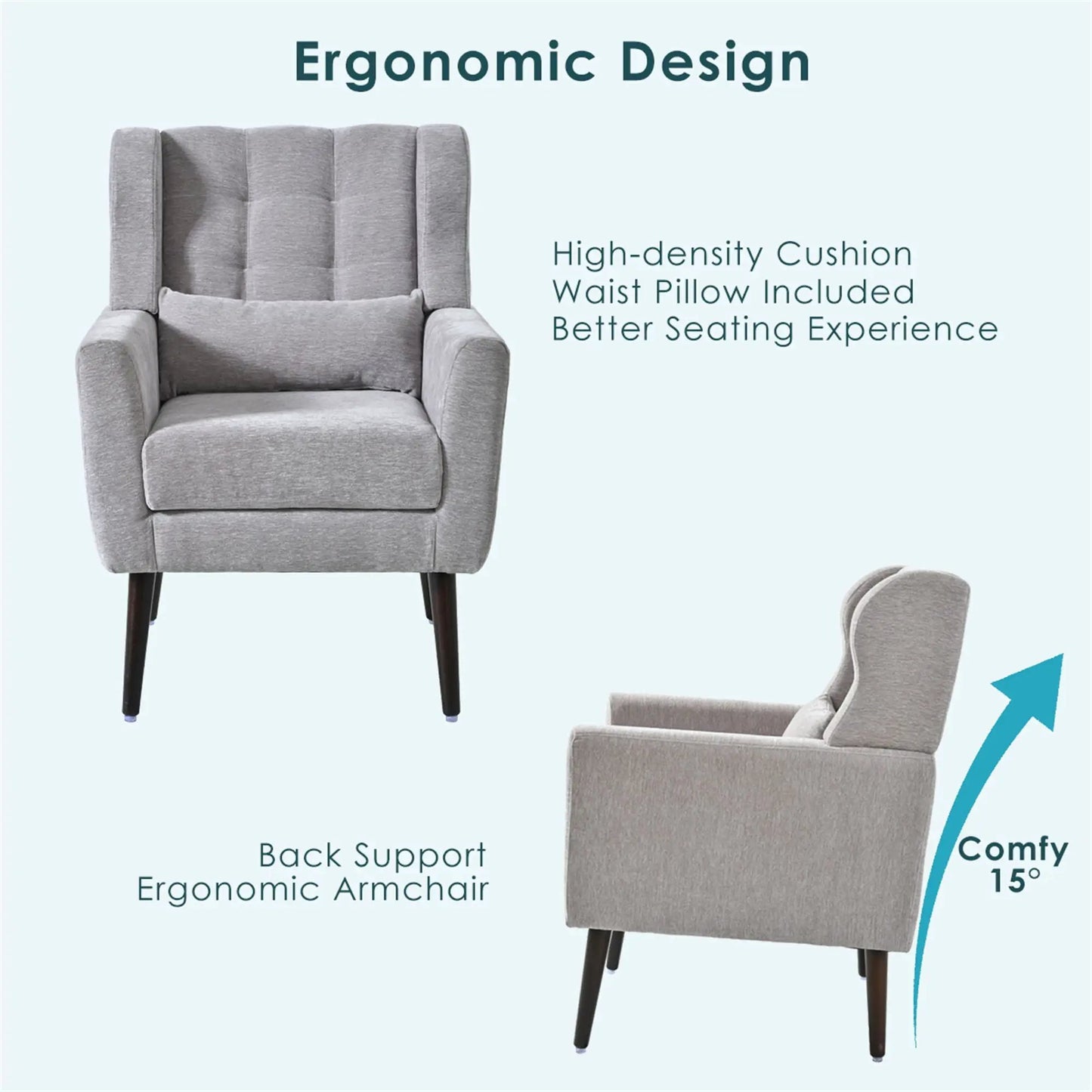 Modern Accent Chair For Living Room and Bedroom