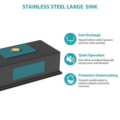 Stainless Steel Undermount Sink and Kitchen Prep