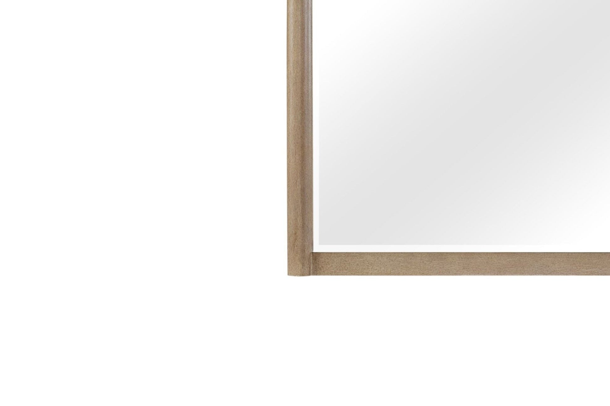 Queen Canopy Bedroom Set sand finish wood frame with large poster mirror panel on Tampa Home & Garden Store