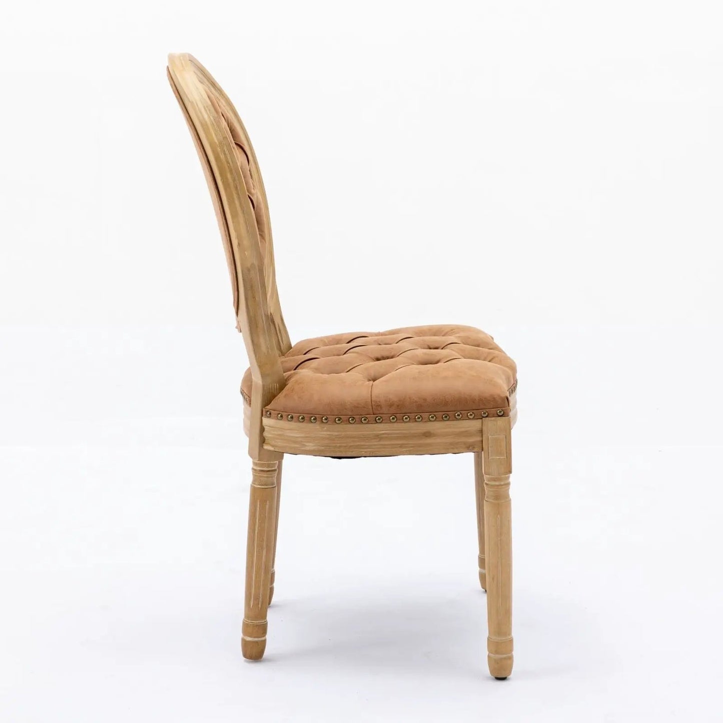 French Style Solid Wood Dining Chair Nailhead