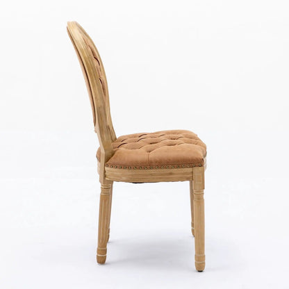 French Style Solid Wood Dining Chair Nailhead