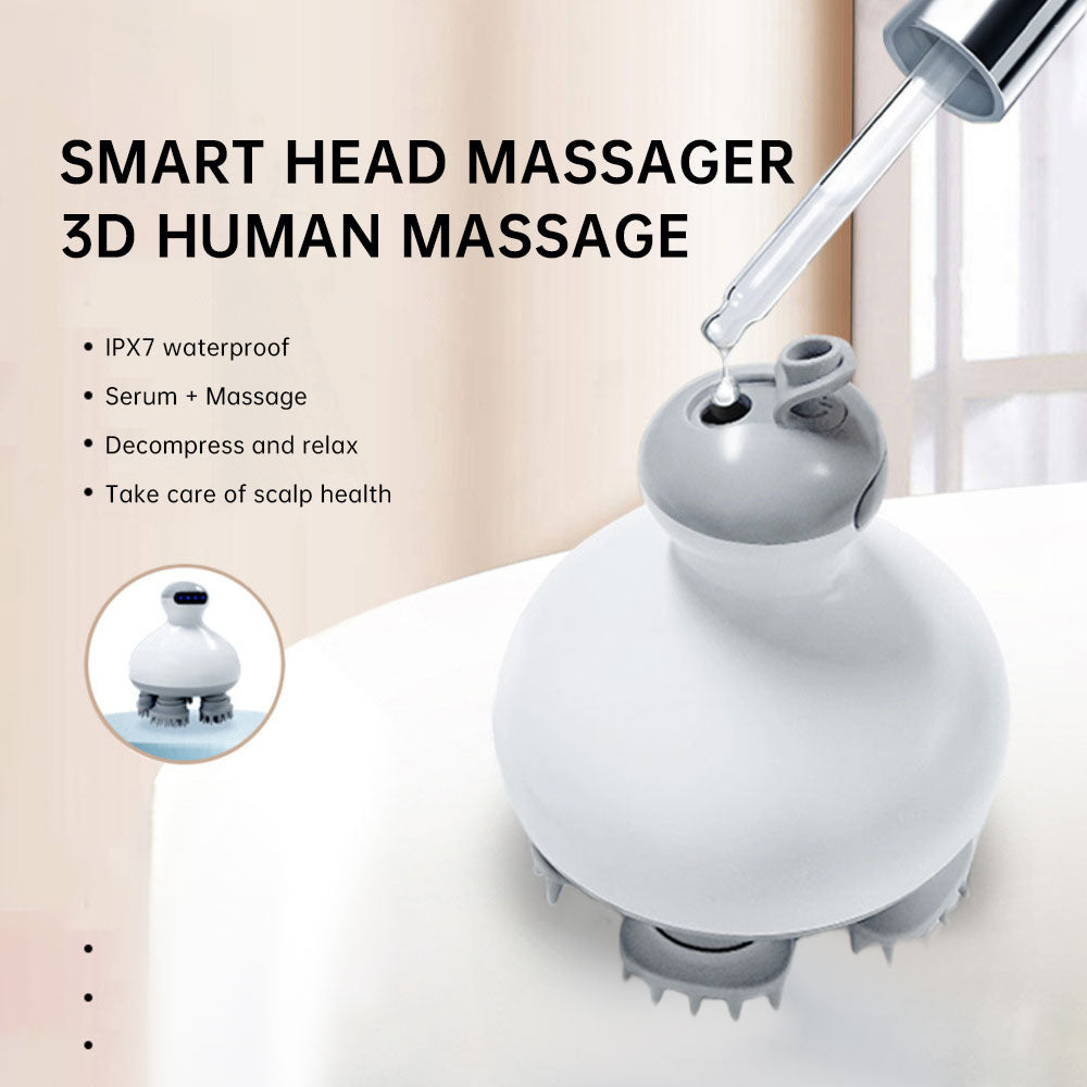 Head Massage Health Care Antistress Relax Body Massagem Deep Tissue Electric Vibrating Head Massager Hair Scalp Massager - Tampa Home & Garden Store