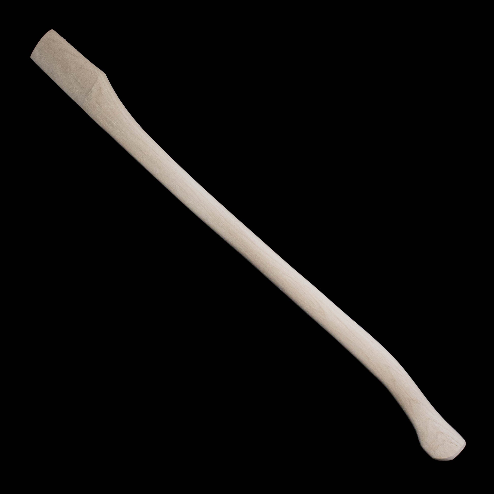 Curved single-bit axe handle 36 in, light wood finish on Tampa Home & Garden Store