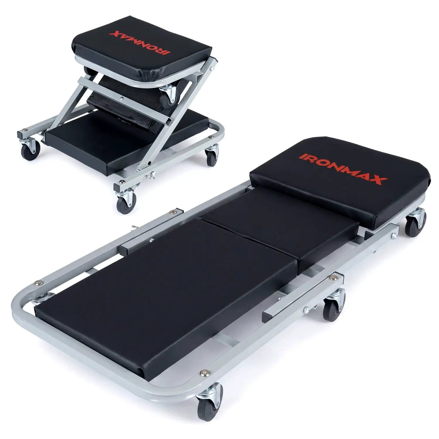 2-in-1 Mechanic Creeper and Z-Seat With Casters