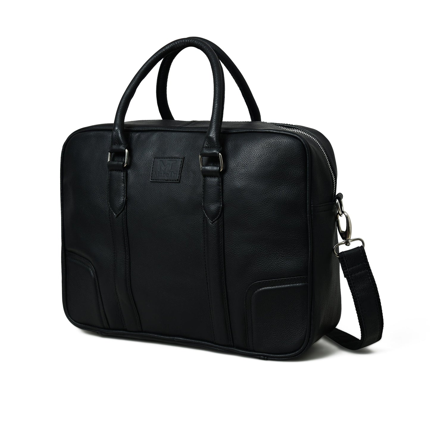 Texas Black Leather Briefcase - Tampa Home & Garden Store