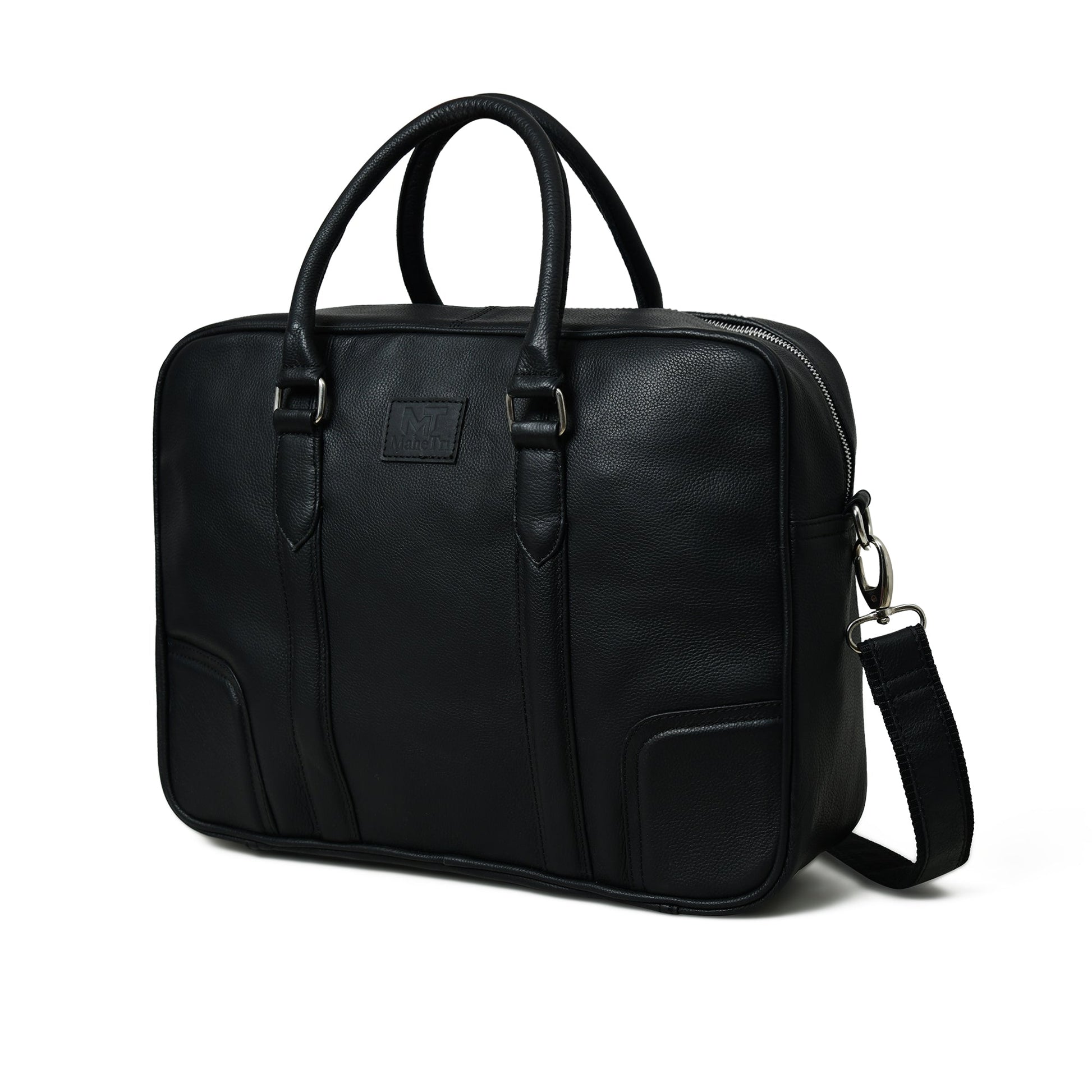 Texas Black Leather Briefcase - Tampa Home & Garden Store