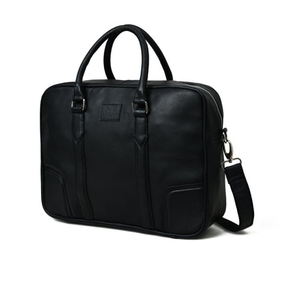 Texas Black Leather Briefcase - Tampa Home & Garden Store