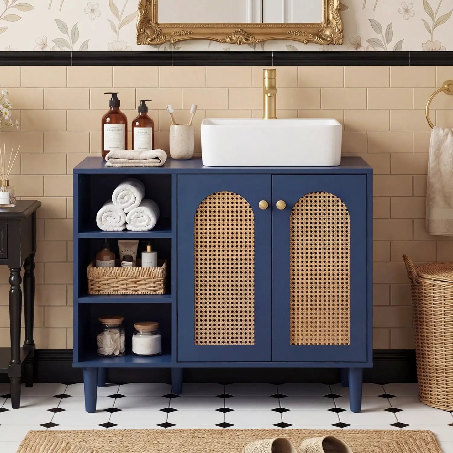 36 Inch Under Sink Cabinet Boho for Vessel Sinks