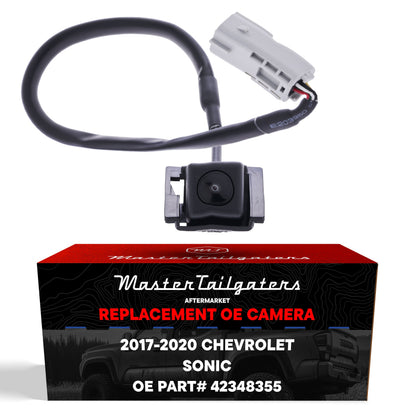Chevrolet Sonic backup camera (2017–2020) OEM replacement by Master Tailgaters with harness on Tampa Home & Garden Store