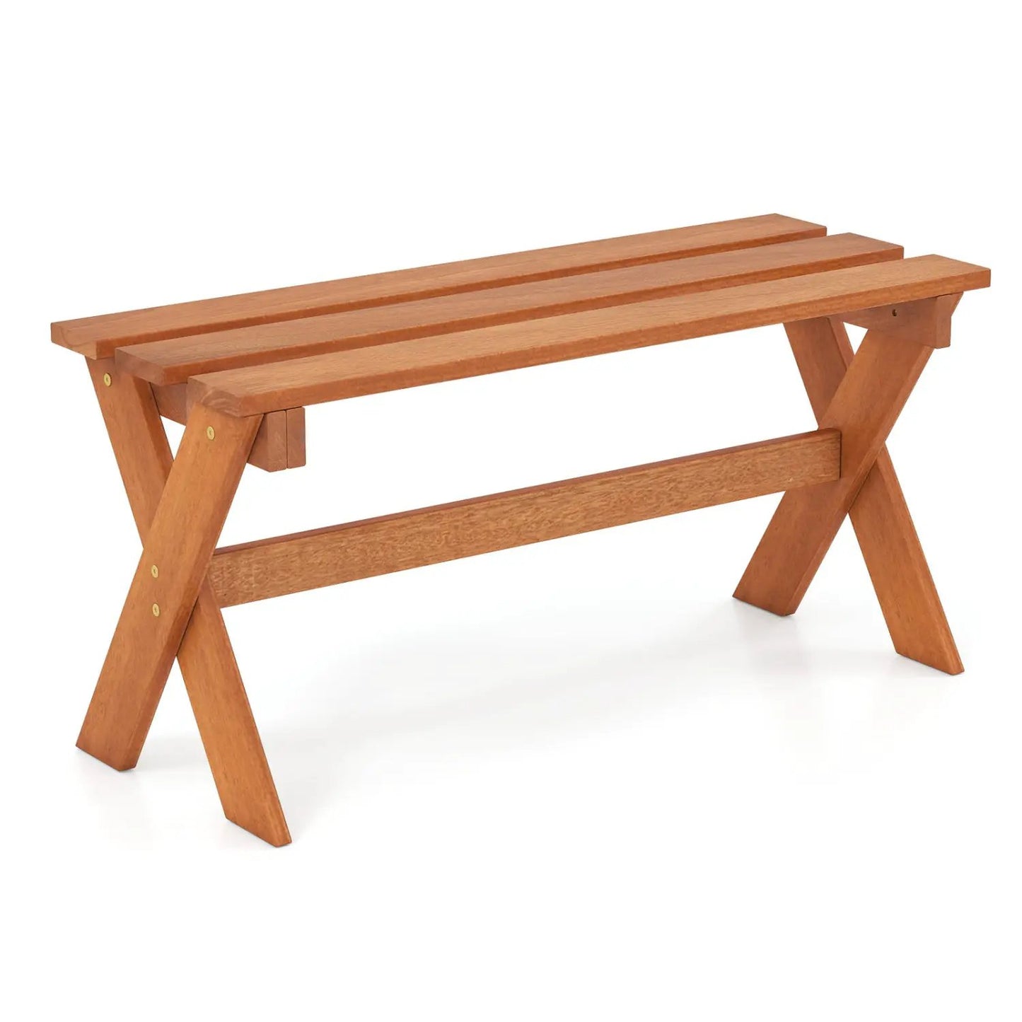 Outdoor Wood Bench Set 2 36 Inch Patio Seating