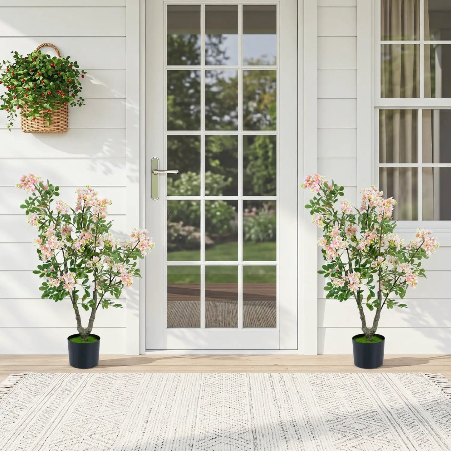 Impatiens Tree 36 Inch with Flowers Pink