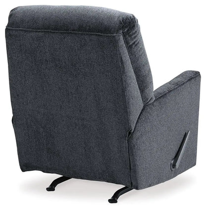 Rocker recliner chair in charcoal gray fabric with side lever by Unique Piece Furniture on Tampa Home & Garden Store