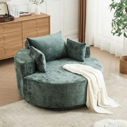 Modern Single Sofa and Swivel Sleeper Chair