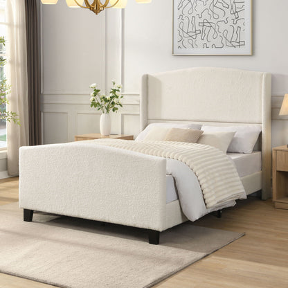 Sturdy Platform Bed Frame and a Padded Headboard
