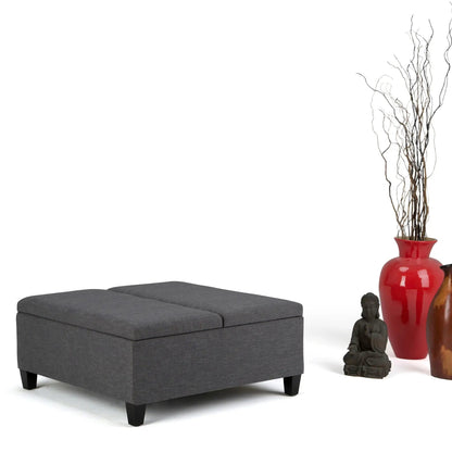 Ellis Coffee Table Storage Ottoman Contemporary