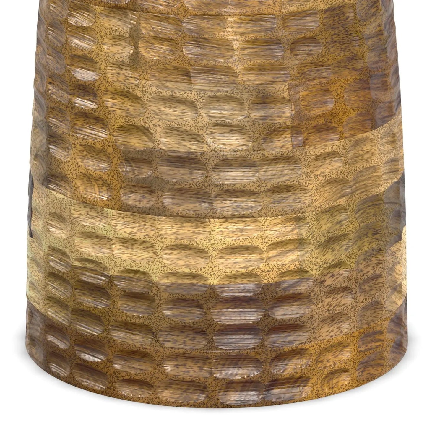 Boyd handcrafted accent table with golden hammered texture surface on Tampa Home & Garden Store
