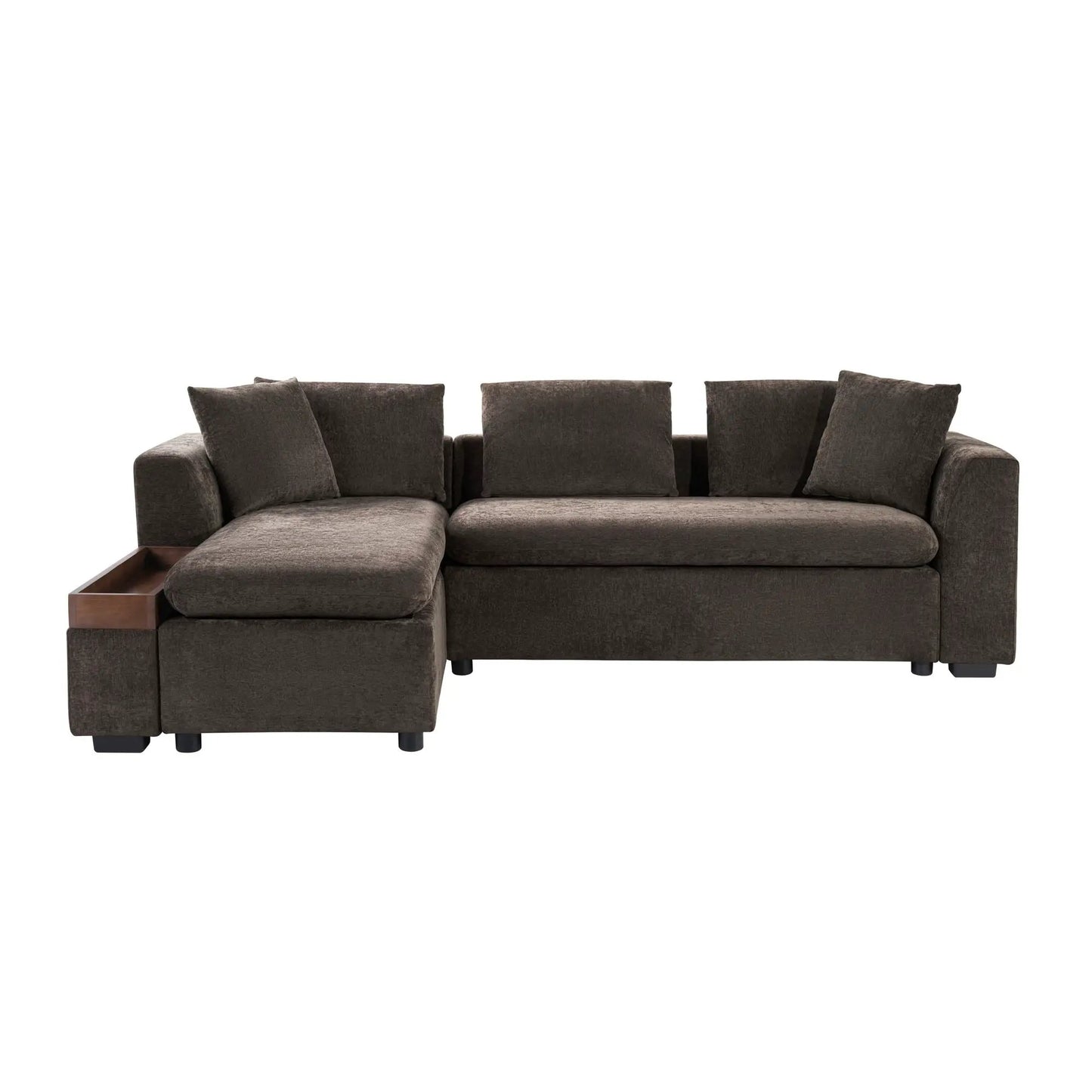 Modern L Shaped Sectional Sofa with Storage