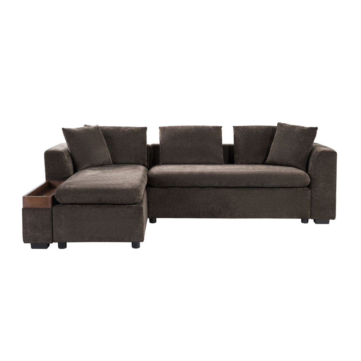 Modern L Shaped Sofa With Storage And Upholstery