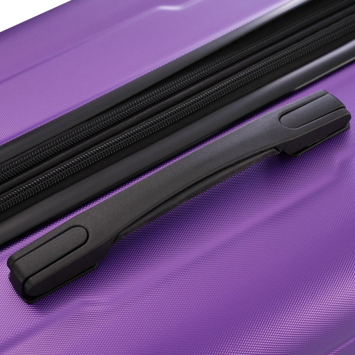 Luggage set purple ABS close-up zipper track and handle HouseOfZazla on Tampa Store on Tampa Home & Garden Store