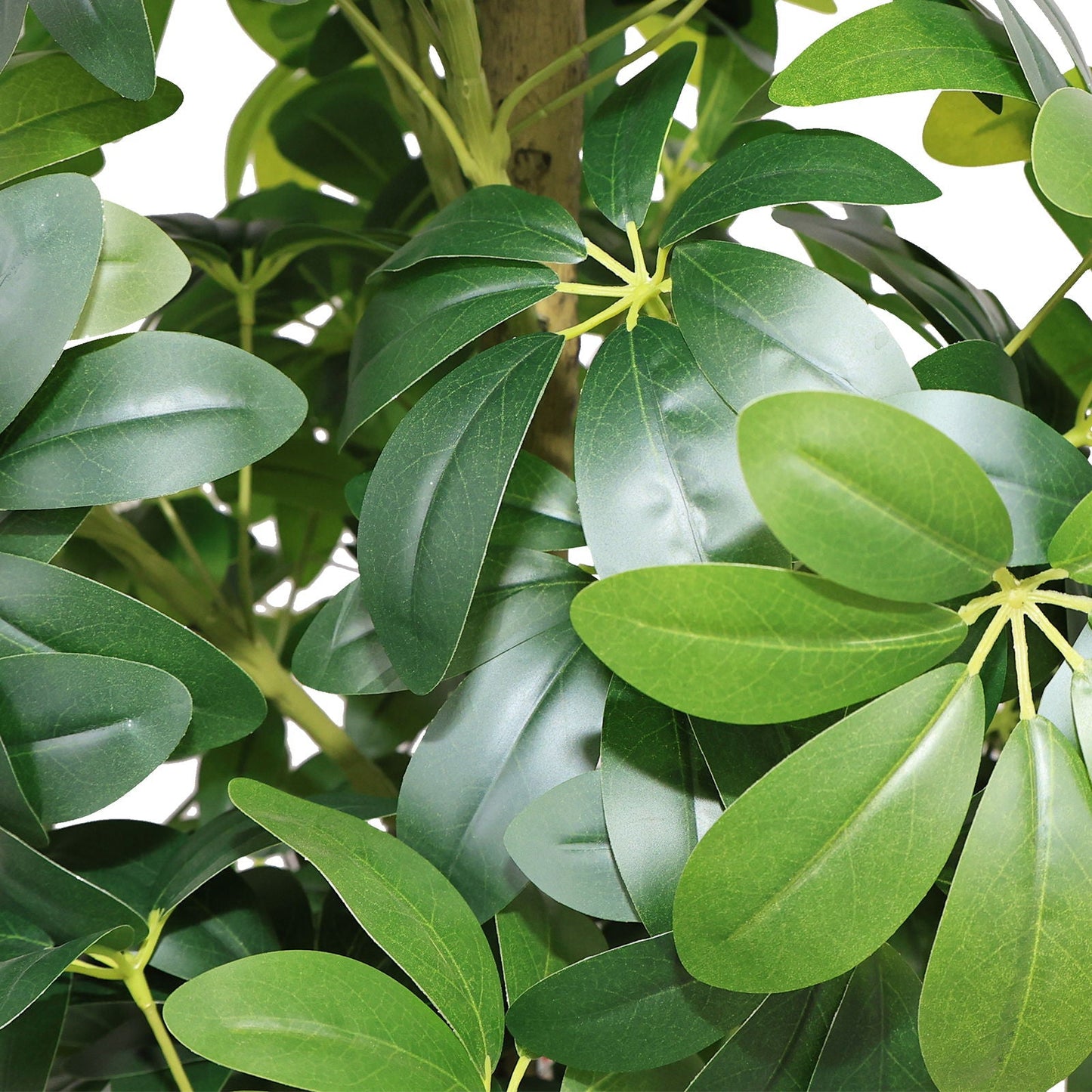 Indoor Faux Tree With Green Leaves And Large Size