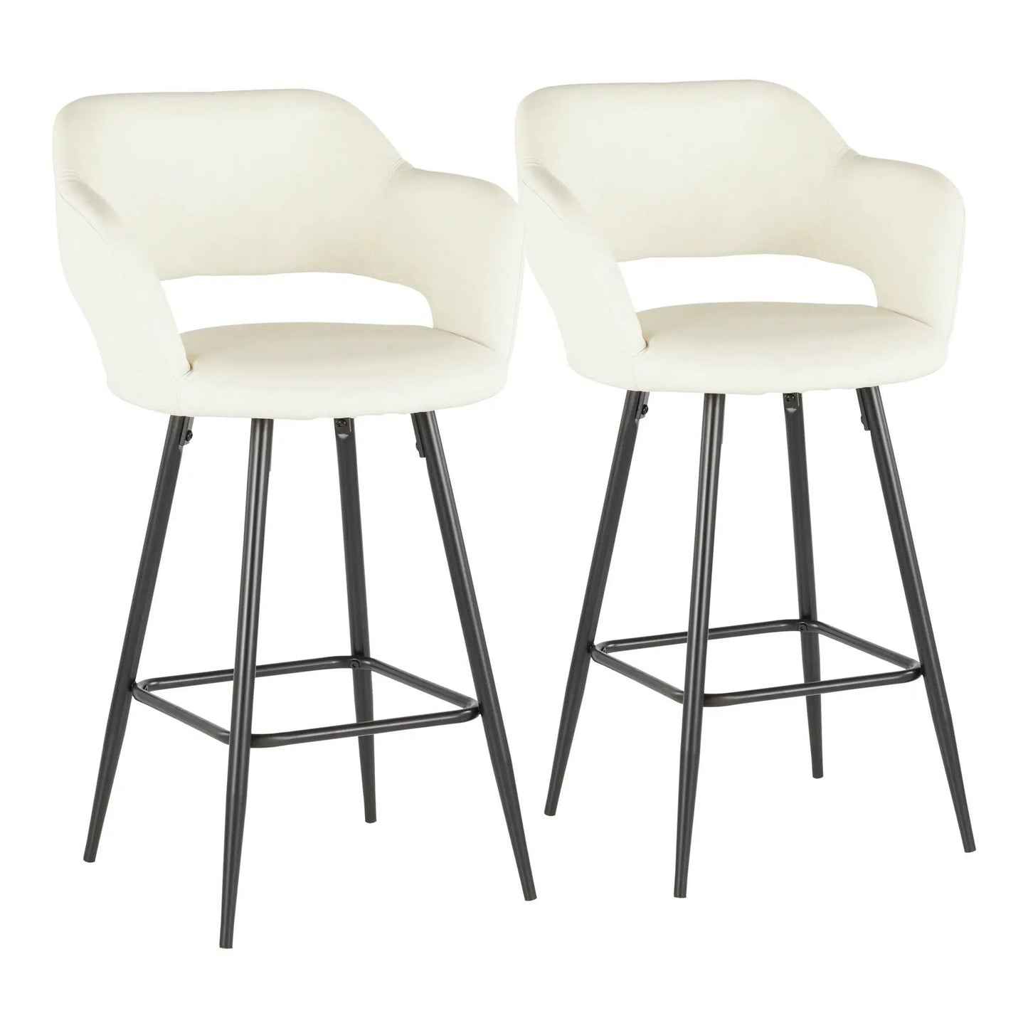 Margarite Contemporary Counter Stool Set of Two