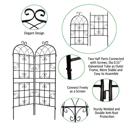 Metal Trellis For Climbing Plants And Vines