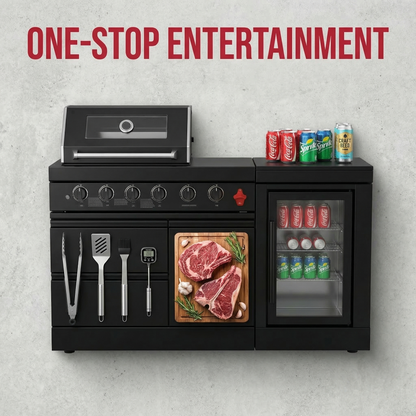 65 Inch 4 Burner Stainless Steel Propane Grill