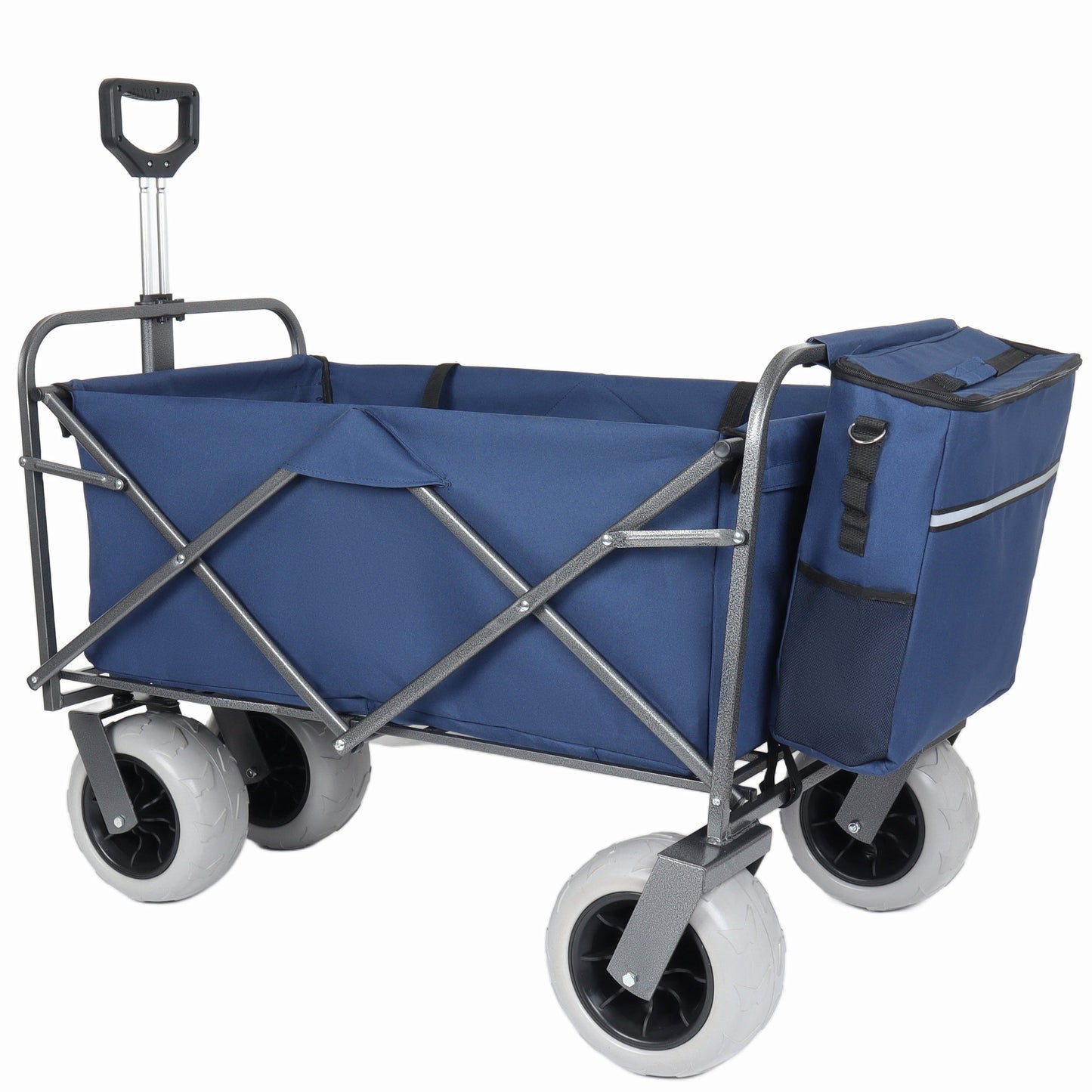 Beach wagon with big wheels and blue fabric cargo bag, 500lb capacity, HouseOfZazla on Tampa Home & Garden Store