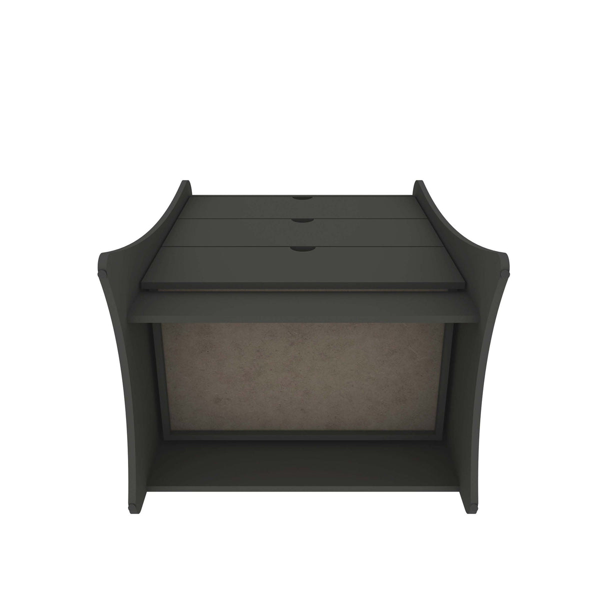 Nightstand with 3 Drawers and Quiet Glide in dark gray by HouseOfZazla on Tampa Home & Garden Store