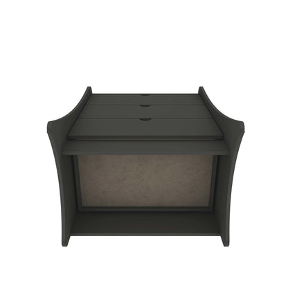 Nightstand with 3 Drawers and Quiet Glide in dark gray by HouseOfZazla on Tampa Home & Garden Store