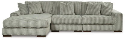 Lindyn Sectional Sofa with Cord Upholstery
