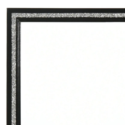Haiden Weathered Mirror Black with Silver Trim