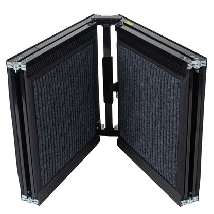 Folding Dog Ramp for Cars HouseOfZazla black 2-panel ramp with non-slip surface 63x17.3in on Tampa Home & Garden Store