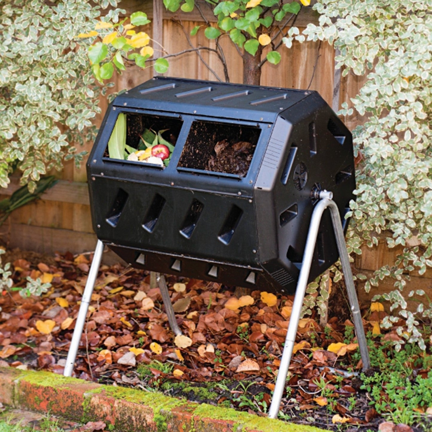 37-Gallon Tumbling Compost Bin Tumbler Composter - 5 Cu. Ft. - Tampa Home & Garden Store