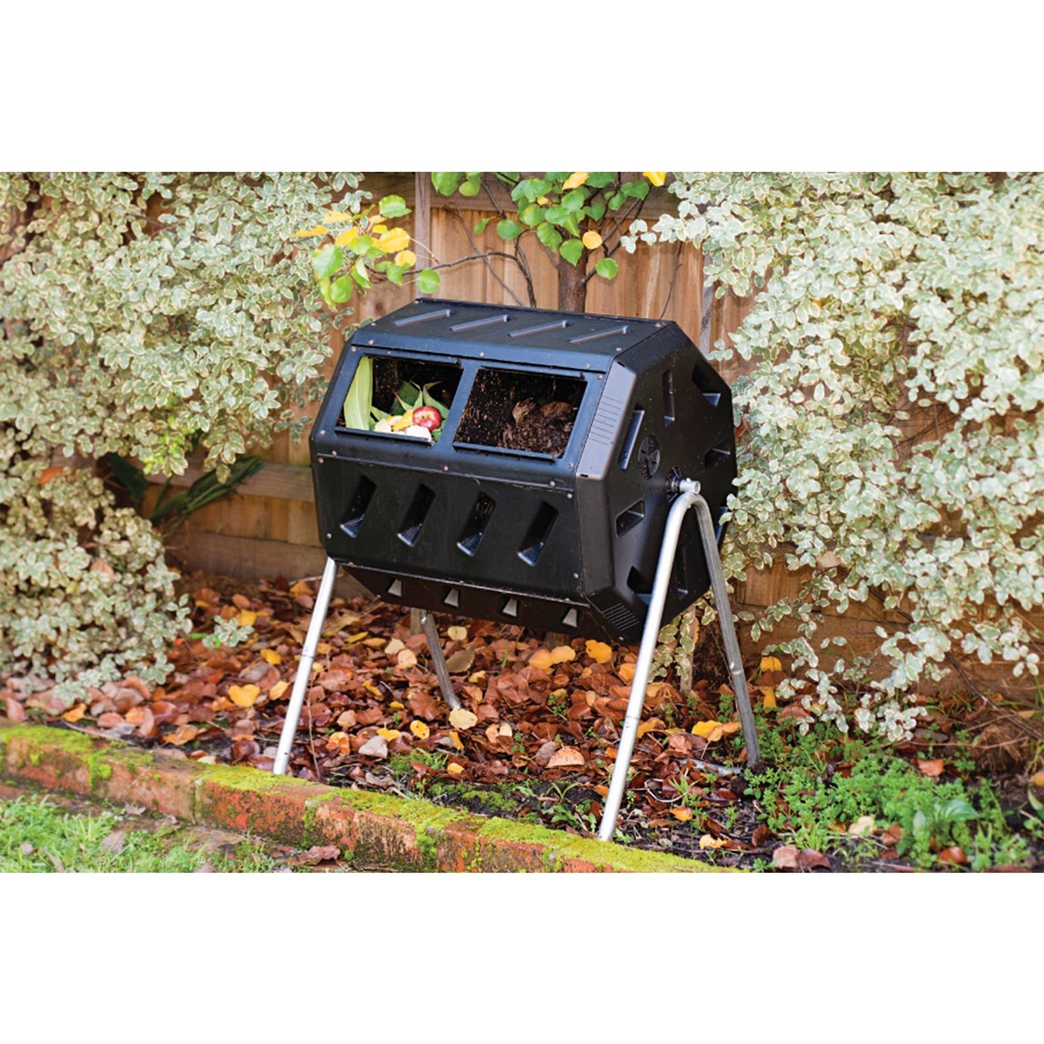 37-Gallon Tumbling Compost Bin Tumbler Composter - 5 Cu. Ft. - Tampa Home & Garden Store