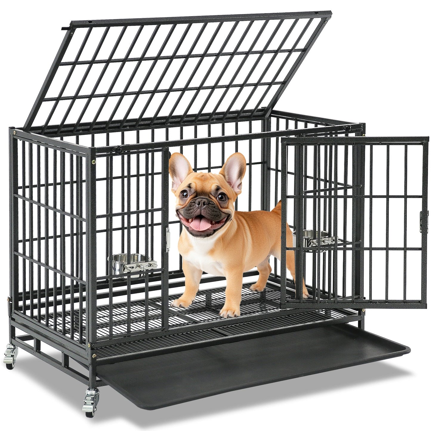 37" Stackable Heavy Duty Dog Crate 371D03 - Tampa Home & Garden Store