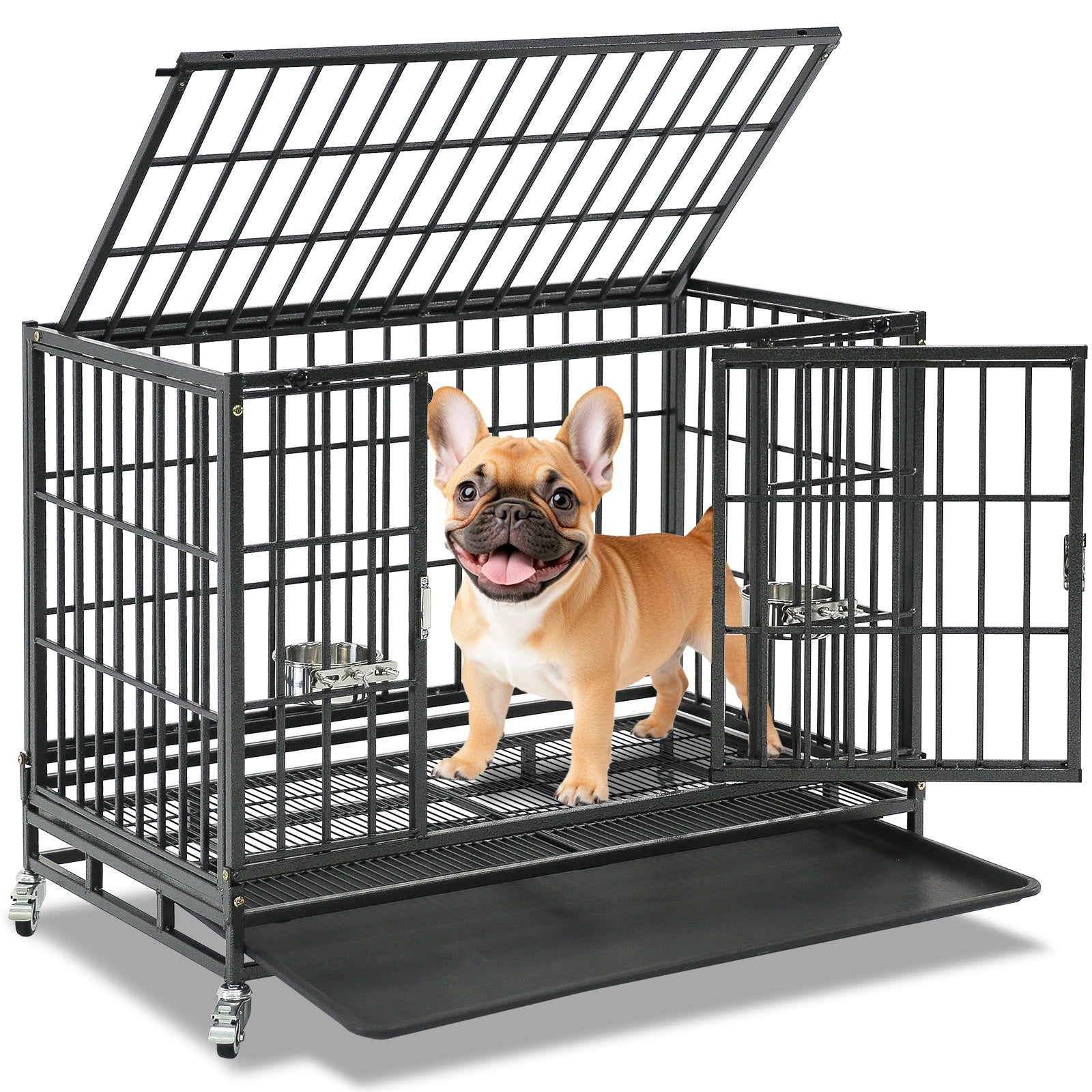 37" Stackable Heavy Duty Dog Crate 371D03 - Tampa Home & Garden Store