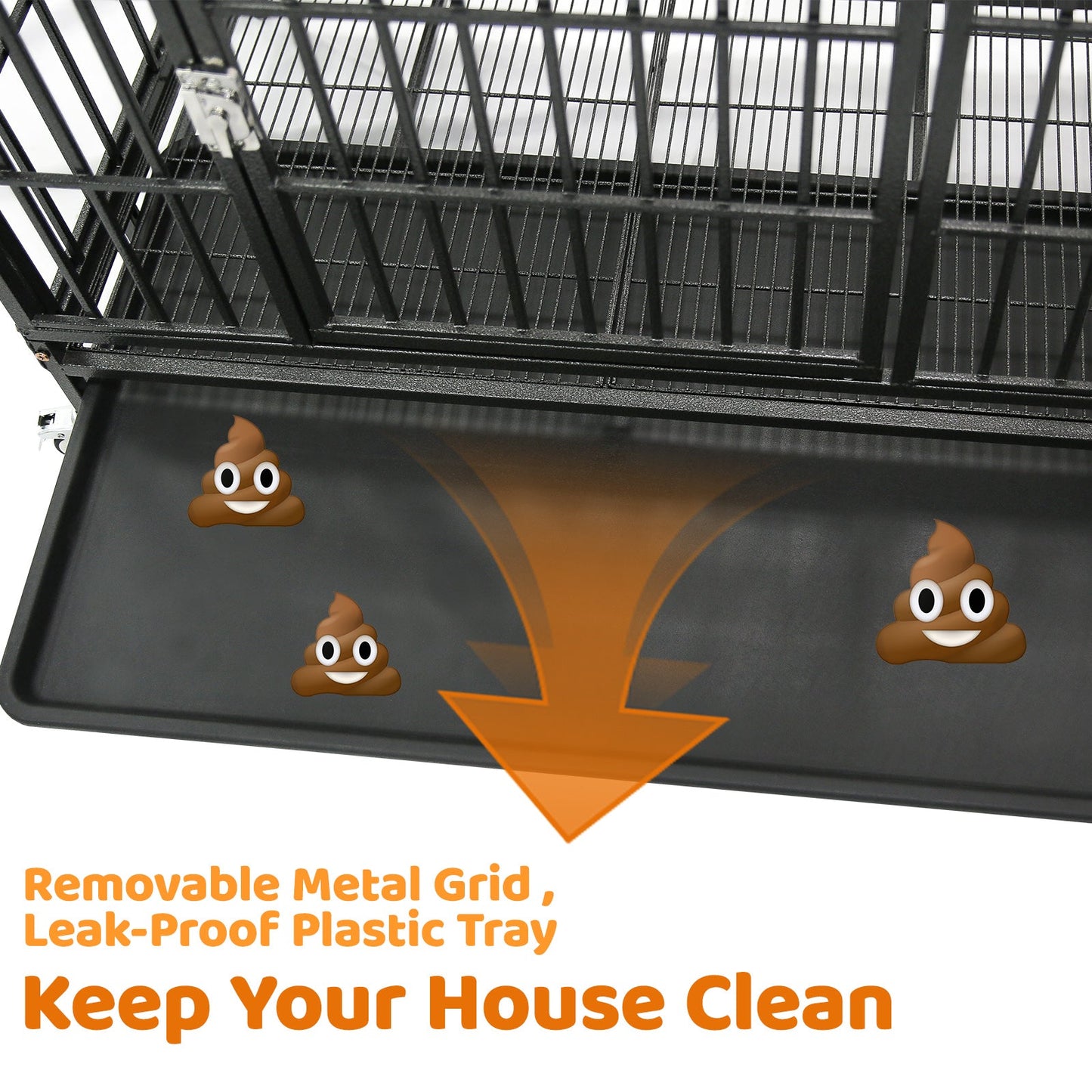 37" Stackable Heavy Duty Dog Crate 371D03 - Tampa Home & Garden Store