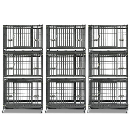 37" Stackable Heavy Duty Dog Crate 371D03 - Tampa Home & Garden Store