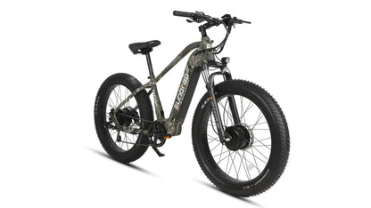 FAT-AWD 2.0 electric bike camo frame with fat tires and front suspension by EUNORAU E-BIKE US on Tampa Home & Garden Store