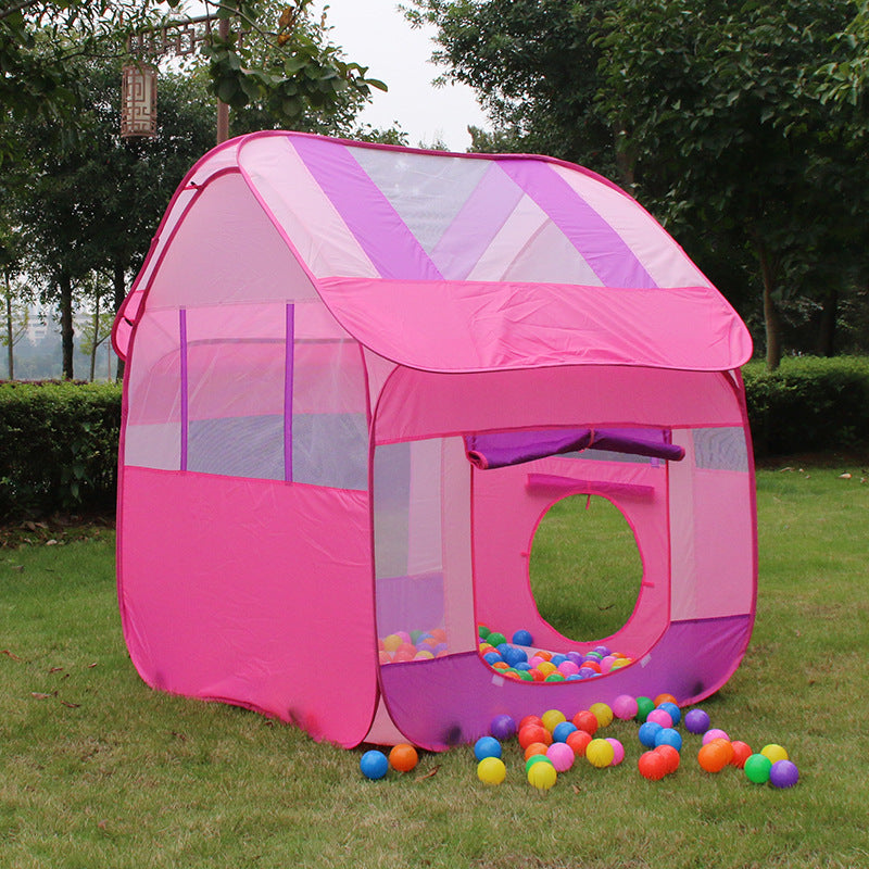 Outdoor pink children tent with ball pit and mesh windows My Store on Tampa Home & Garden Store