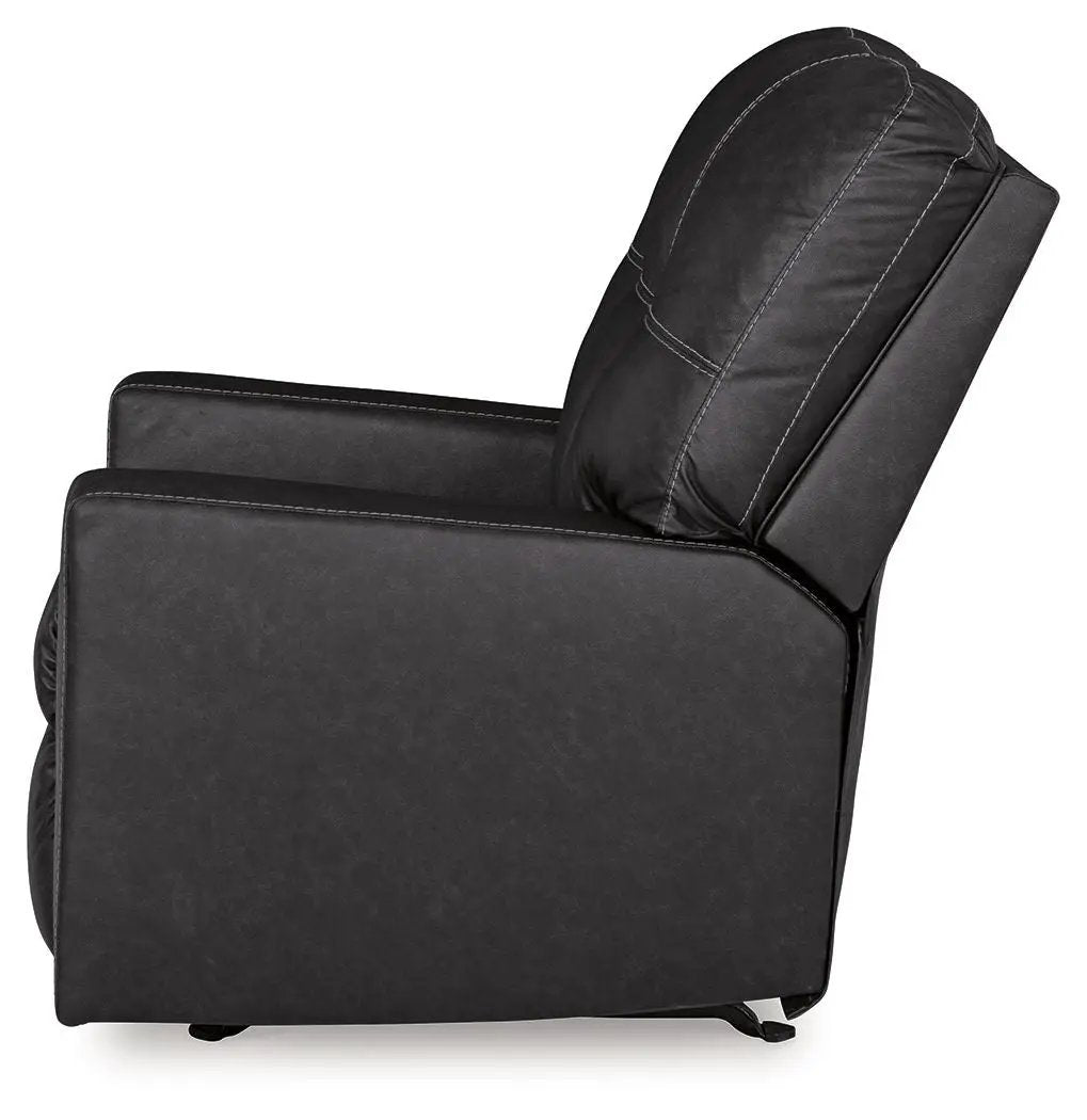 Barlin Mills Rocker Recliner, black upholstery by Unique Piece Furniture, view on Tampa Home & Garden Store