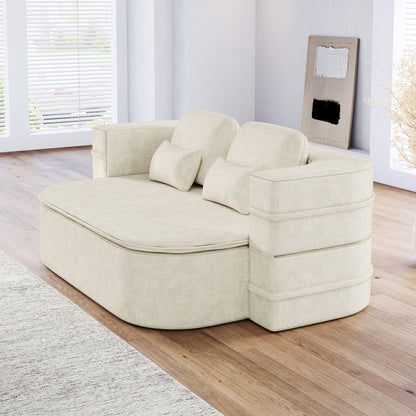Foldable Sofa Bed with a Multi Functional Blanket