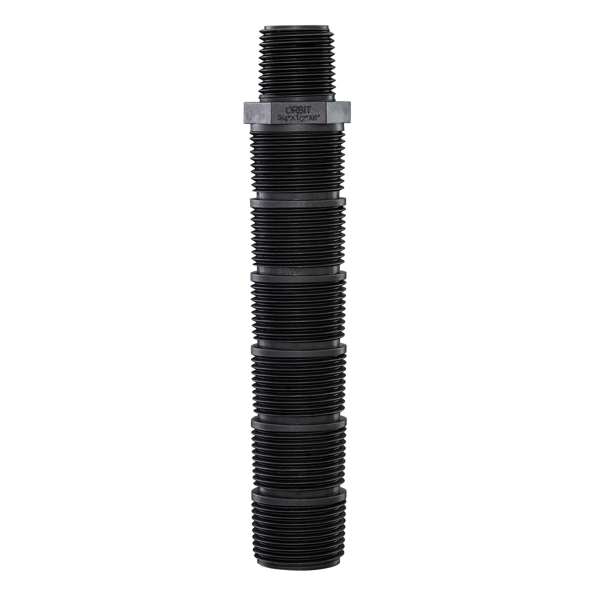 Orbit cut-off riser/adapter black 1/2 x 3/4 x 6 in, underground irrigation sprinkler riser on Tampa Home & Garden Store