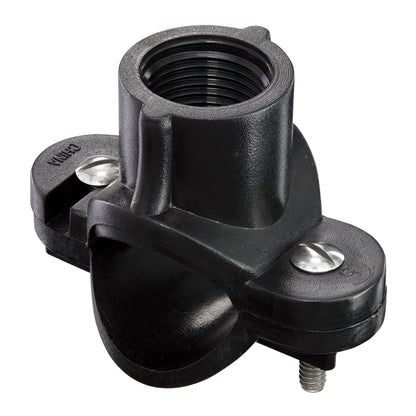 Orbit 3/4 in x 1/2 in plastic saddle tee for underground irrigation with threaded interior on Tampa Home & Garden Store